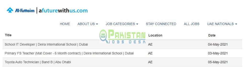 Al Futtaim UAE Jobs