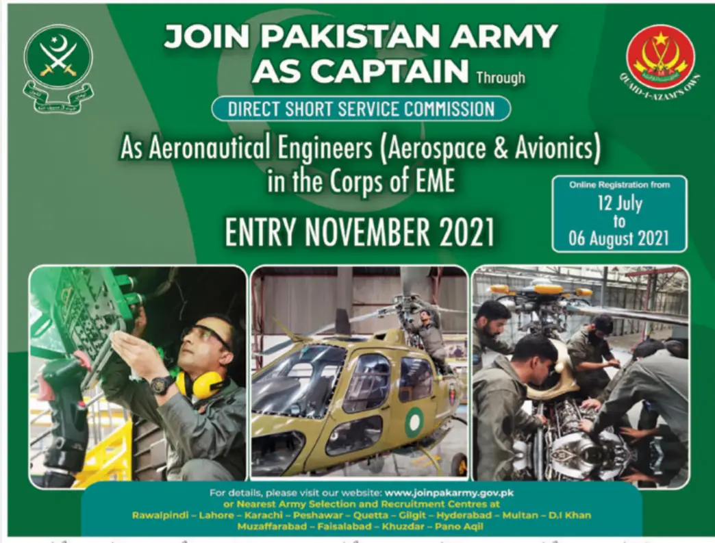 Pak Army Jobs | Join Pak Army as Captain